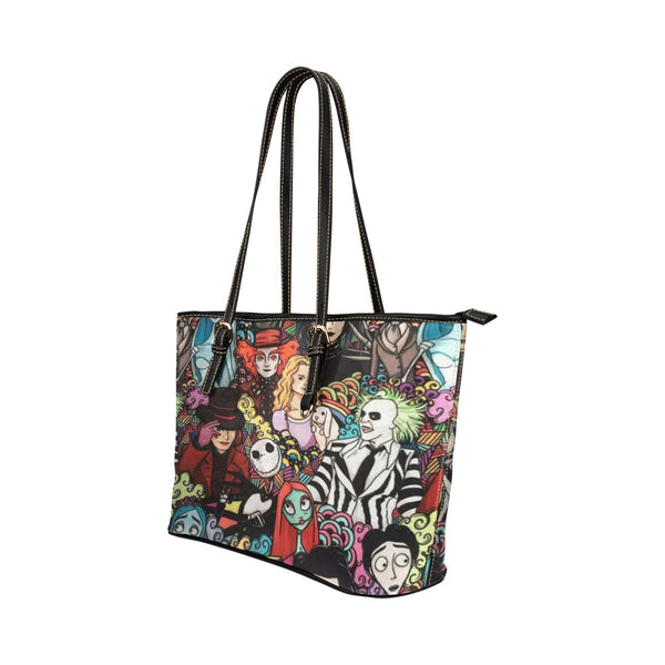 Tim Burton Leather Tote Bag
