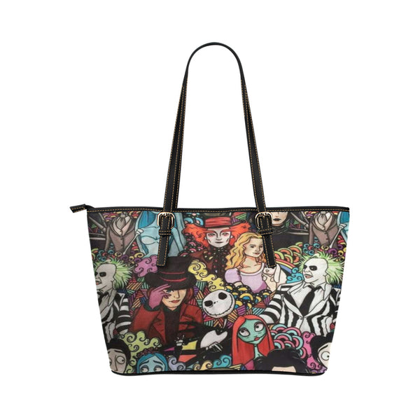 Tim Burton Leather Tote Bag
