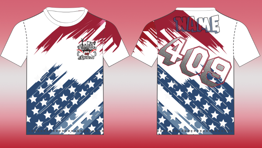 409 Slingshots  American Flag T-Shirt