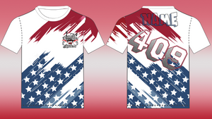 409 Slingshots  American Flag T-Shirt