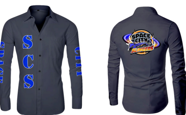 Space City Button Down Dress Shirt