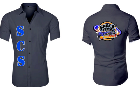 Space City Button Down Dress Shirt
