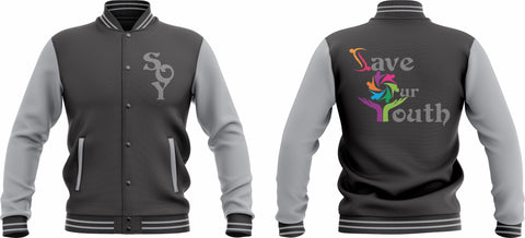 Save Our Youth Varsity Jacket (ladies)