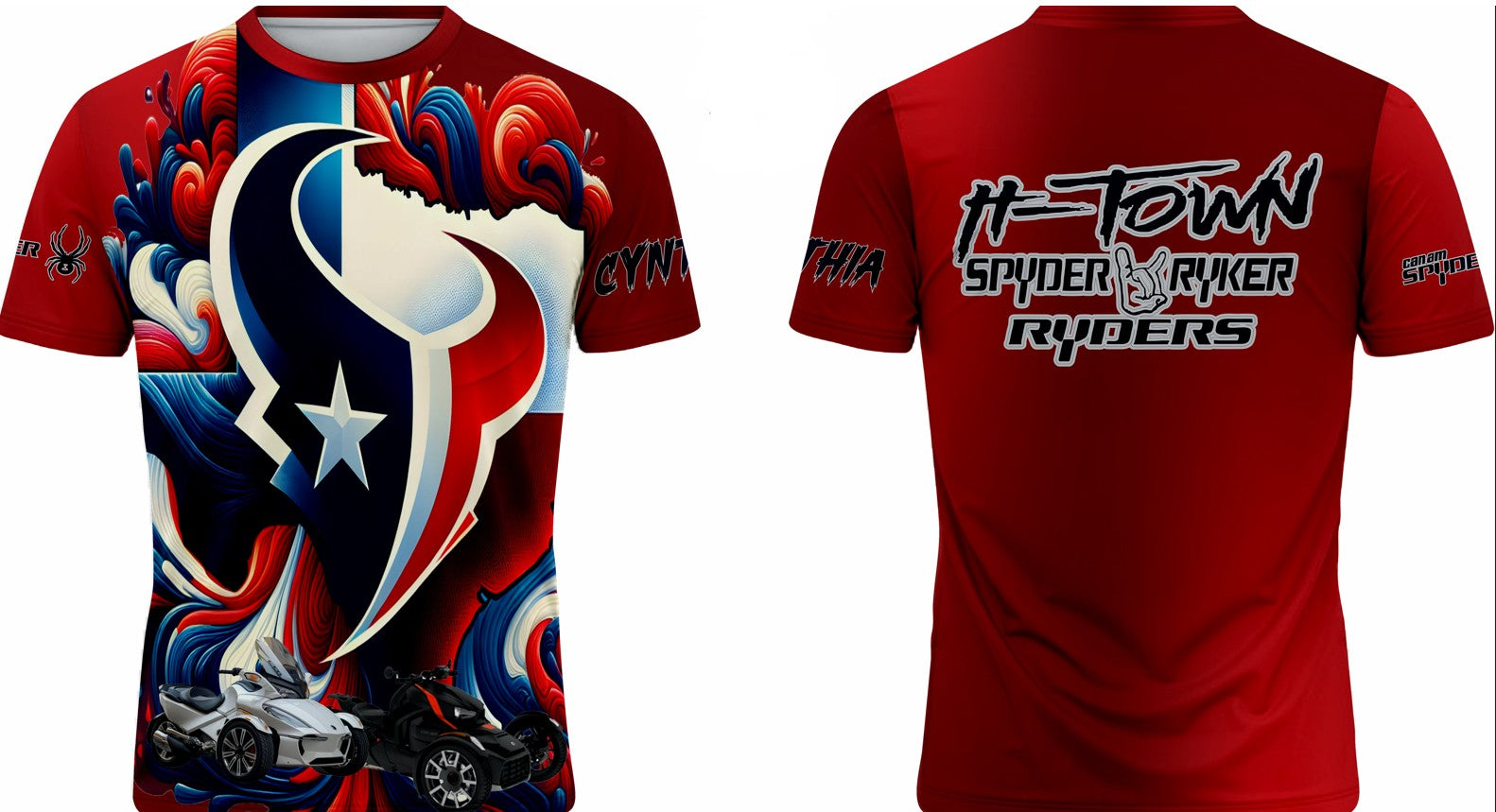 H-Town Ryker Spyder Riderz Texans Shirt