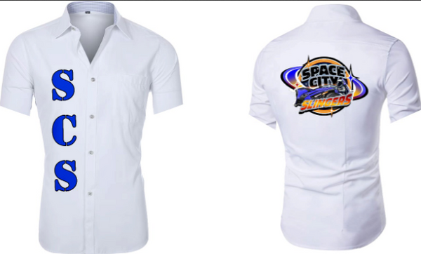 Space City Button Down Dress Shirt