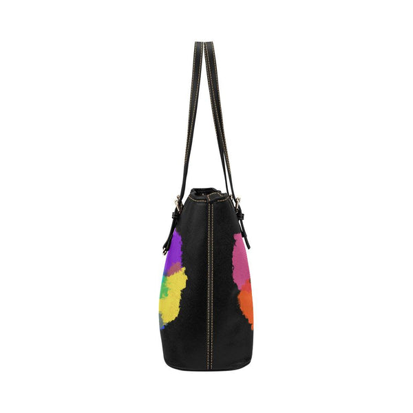 Rainbow Chick Leather Tote Bag