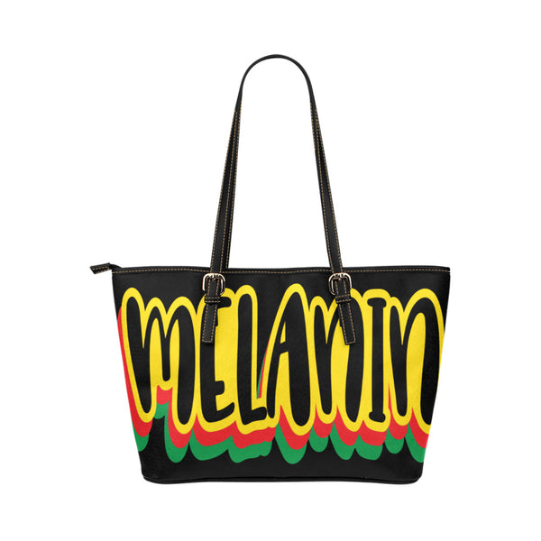 Melanin Leather Tote Bag