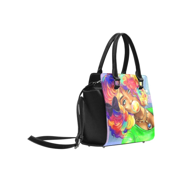 Bubble Gum Girl Purse, Classic Shoulder bag, Colorful Handbag