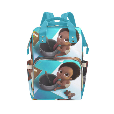 Chocolate Baby Boy Diaper Backpack