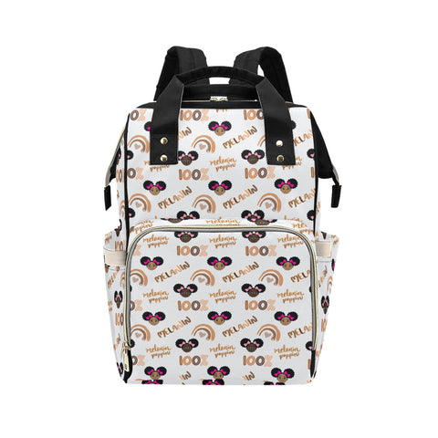 Girls 100% Melanin Poppin Diaper Backpack