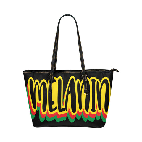 Melanin Leather Tote Bag