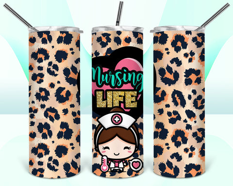 Cartoon Nurse Life Tumbler