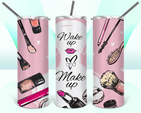 Wake Up & Make Up Tumbler