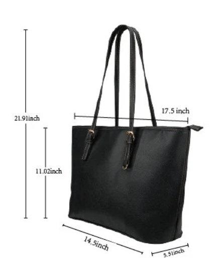 She got mad hustle & A Dope Soul Leather Tote Bag