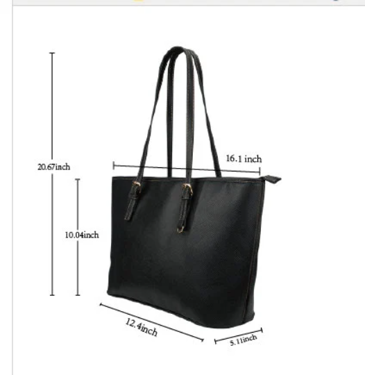 She got mad hustle & A Dope Soul Leather Tote Bag