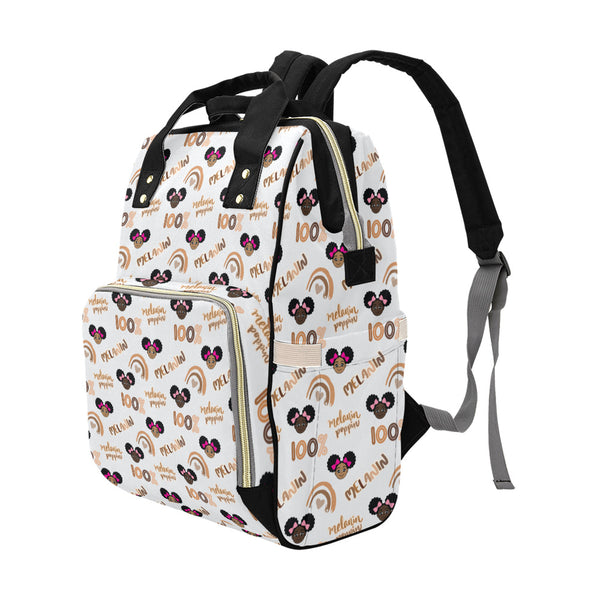 Girls 100% Melanin Poppin Diaper Backpack