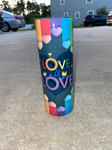 Love is Love Pride Tumbler