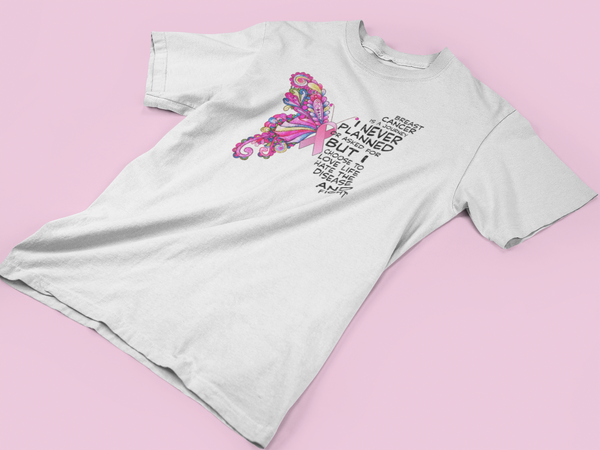 Breast Cancer Butterfly Tee