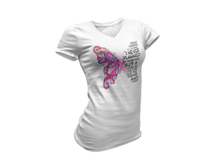 Breast Cancer Butterfly Tee